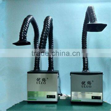 ULUO single and double duct soldering fume extractor