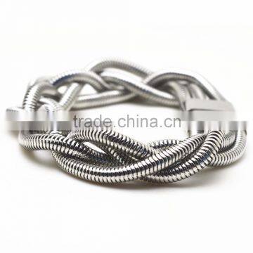 Customized latest design daily metal stainless steel expandable bangle