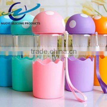 Mushroom Shape Cartoon Portable Silicone Cup Sleeve With Tea Infuser photo-6