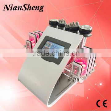 Ultrasonic RF skin tightening skin vacuum shape lipo laser cellulite massage/laser slimming machine