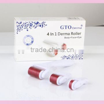 GTO derma roller titanium 4 in 1 in white color