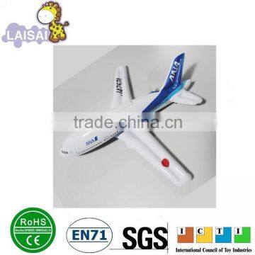 Small customized inflatable airplane toys with custom logo printed for promotional gifts