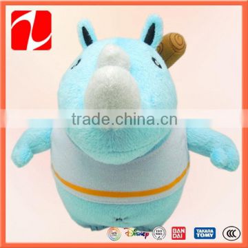 OEM cute blue baby small plush hippo toy