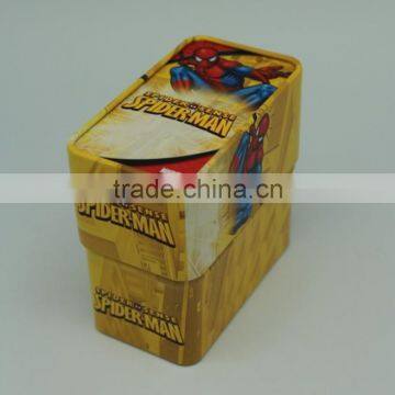 fashion watch gift box with bevel face, gift boxes for watch, sponge inside watch packaging metal box