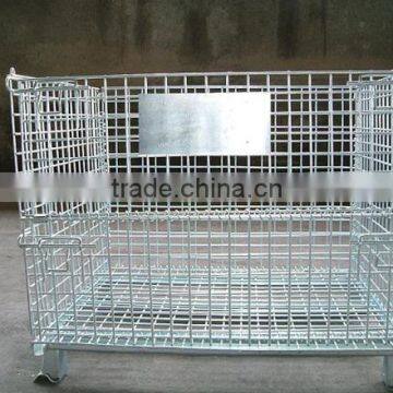 Galvanized Wholesale Folding Metal Turnover Basket photo-5