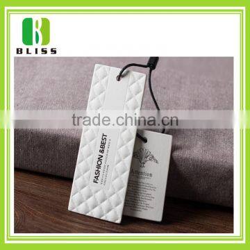 Custom factory price fashion design paper garment tag