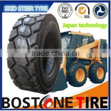 Durable manufacture deep tread depth skid steer tire 10-16.5