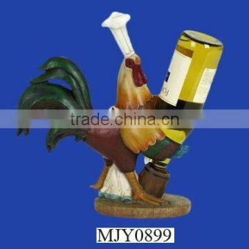 Rooster Chef Resin Wine Bottle Holder