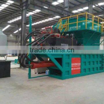 Horizontal Hydraulic Press Baler Waste Paper, Cardboard, PET Baling Machine With Conveyor photo-2