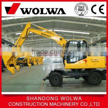 8 ton bucket high quality wheel excavator from china