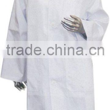 100% cotton fabric lab coat