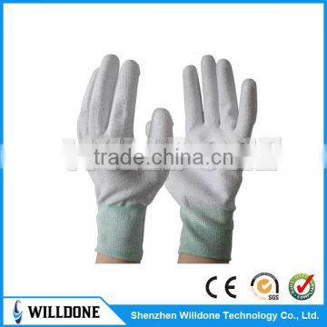 esd cleanroom Palm PU gloves Nylon Gloves antistatic