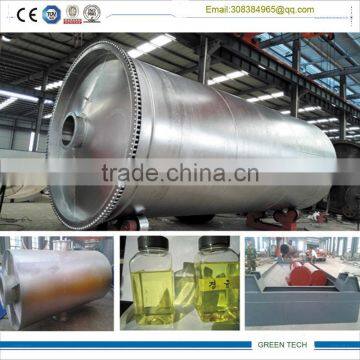 2014 New Green Tyre To Oil Pyrolysis Refining Plant With Auto-feeding System