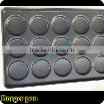 Plated Aluminum Hamburger Bun Pan(Non-stick)-15 Indents