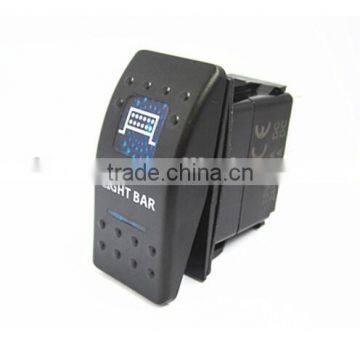 Rocker Switches With LED Light Bar Blue photo-2