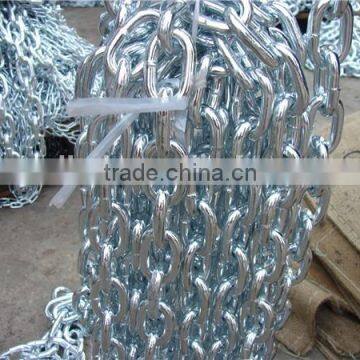 Factory supply white Ordinary mild steel link chain