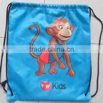 New custom polyester foldable drawstring beach bag