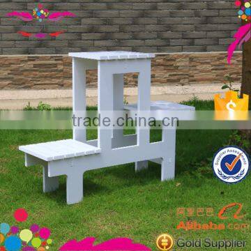 WPC New Material Outdoor Wooden Flower Shelf photo-4