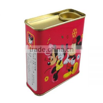 square milk powder tin box