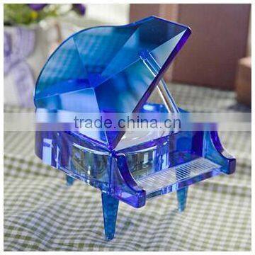 2016 Popular Piano Shape Melody Crystal Music Box photo-6