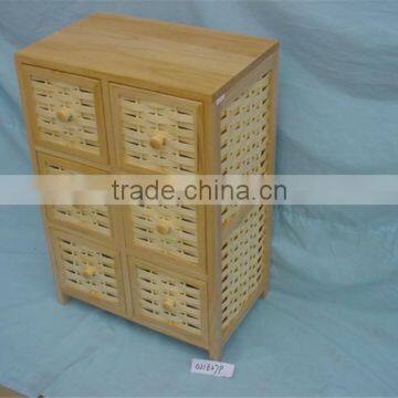 2016 meierjia wooden storage cabinet with 4 wood drawers