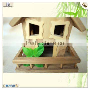 Miniature Decoration Doll Shape Fence Wooden Bird House photo-6
