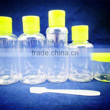 Plastic Color Cheap Travel Bottle Set for Women Travel Boottle Kit With Green Cap photo-2