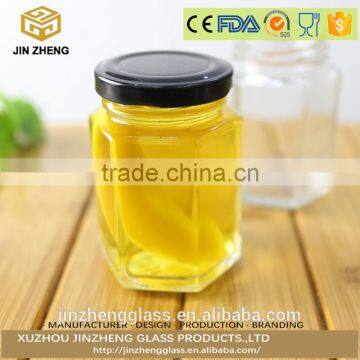 airtight glass canning jar with metal lid 80ml