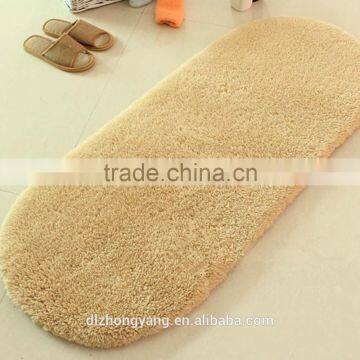 Multiple Color Bathroom Anti-slip Rug Circular Shaggy Floor Carpet photo-3