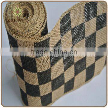 recyclable print jute mesh for table runner