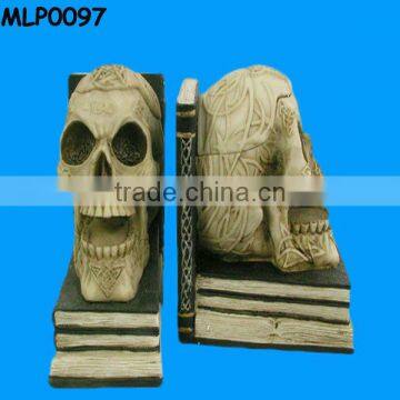 Human Skull Pair Skeleton Custom Bookends