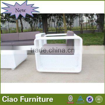 A- Rattan Furniture Patio White Sofa Set photo-4