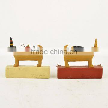 Custom Halloween Dressed Puppy Figurine With Pumpkin photo-5