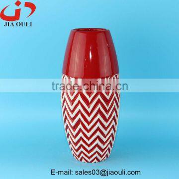 2016 hot home decoration ceramic tall vase, chinese flower vase