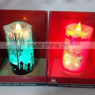 2015 High Quality Acrylic Colorized Led Candle Holders photo-5