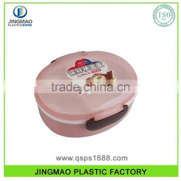 Food Grade Double-layer Ellips Plastic Lunch Box