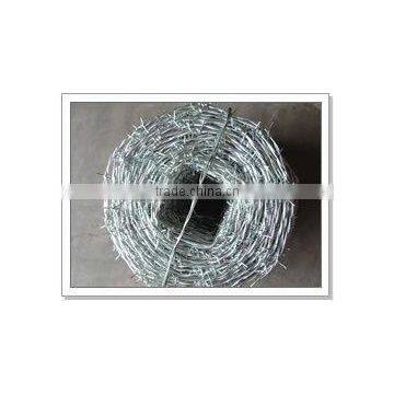 Galvanized barbed wire