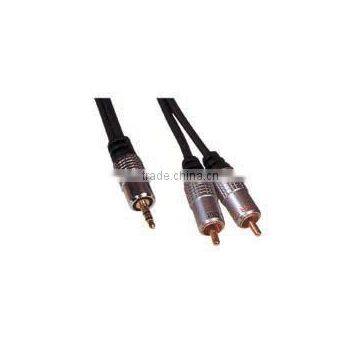 3.5mm Stereo Plug to 2*RCA Plug cable VK30231