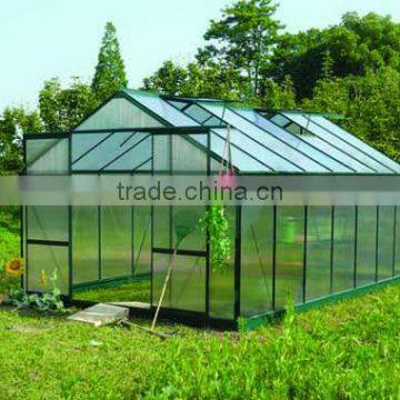 10*16ft aluminum garden greenhouse with polycarbonate sheet