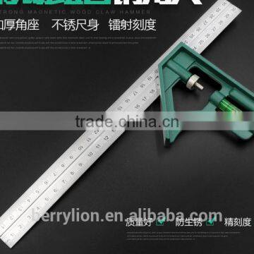 Berrylion 300mm High Grade Stainless Steel Combination Square Rulers photo-2