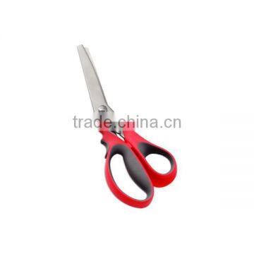 B1288 Stainless Steel Dressmaking Craft Zig Zag Cut Scissors Red Pinking Scissors