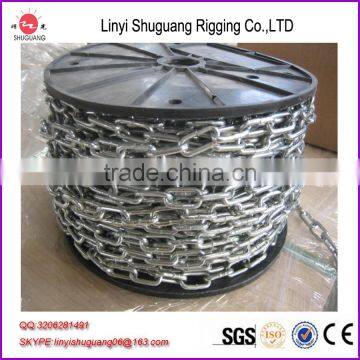 China OEM plastic roller packaging galvanized medium link chain