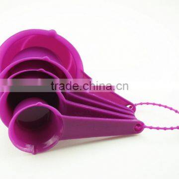47064 Set of 5 Pcs Plastic Kitchen Baking Measuring Measure Spoon Cup Set NEW photo-6