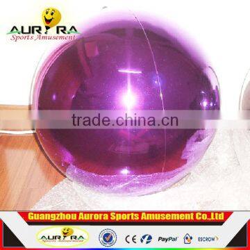 Hot sale inflatable foil balloon mirror ball trophy inflatable silver balloon for advertising for sale