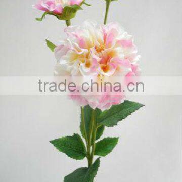 27251PN silky textile silk flower head flower vials