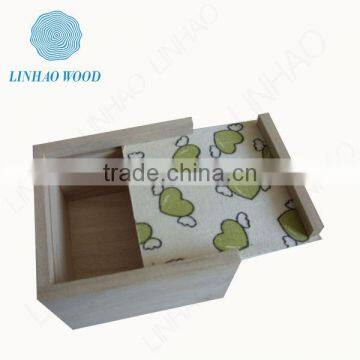 Handmade wood makeup box