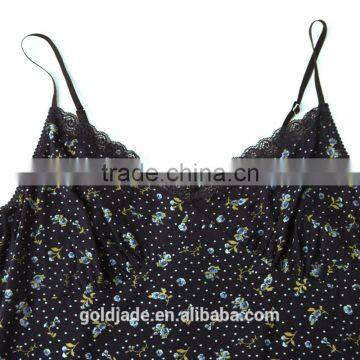 Cotton/Silk Ladies Sexy Sleepwear Summer Pajamas Sleeping Skirts photo-5