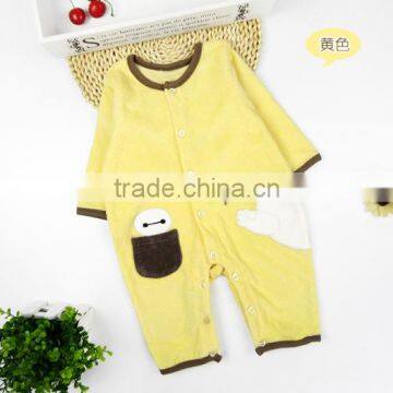 New arrival cute design cotton jersey fabric baby romper baby clothes