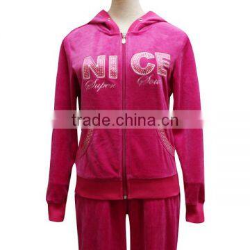 Top china supplier manufactures hoodies diamonded best selling young woman clothing