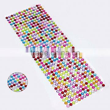 Multi Colors Diamante Rhinestone Clear Crystal Craft Gems Stickers photo-6